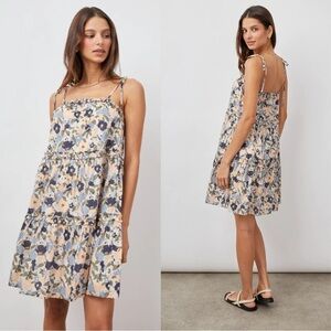 Rails Caralyn Dress Mod Floral Mini 100% Cotton Size Large